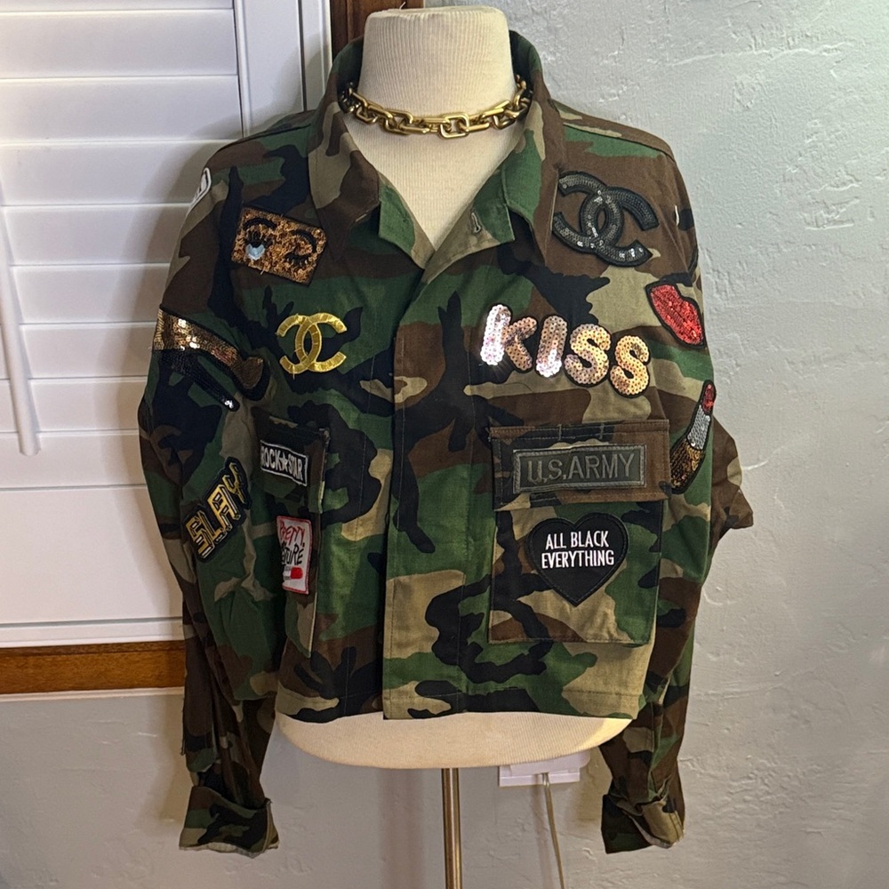 Camouflage Patchwork Jacket - image 1